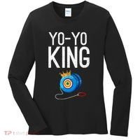 Yoyo King Crown Funny Yoyo Enthusiast Gift Women's Long Sleeve Shirt thumb 0