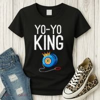 Yoyo King Crown Funny Yoyo Enthusiast Gift Women's T-Shirt thumb 3