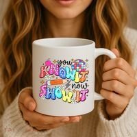 You Know It Now Show It State Testing Coffee Mug thumb 3