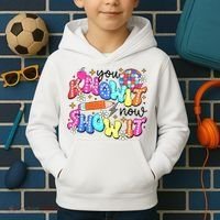 You Know It Now Show It State Testing Kids Hoodie thumb 2