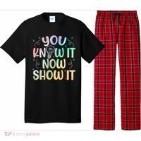 You Know It Now Show It Testing Day Teacher Pajama Set thumb 0