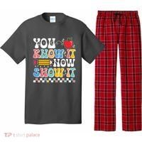 You Know It Now Show It Testing Day Teacher Life Pajama Set thumb 0