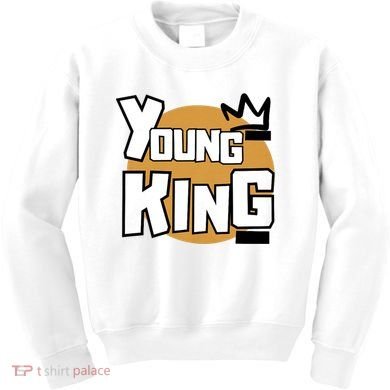 Young Kings Talk The Talk And Walk The Walk Kids Sweatshirt
