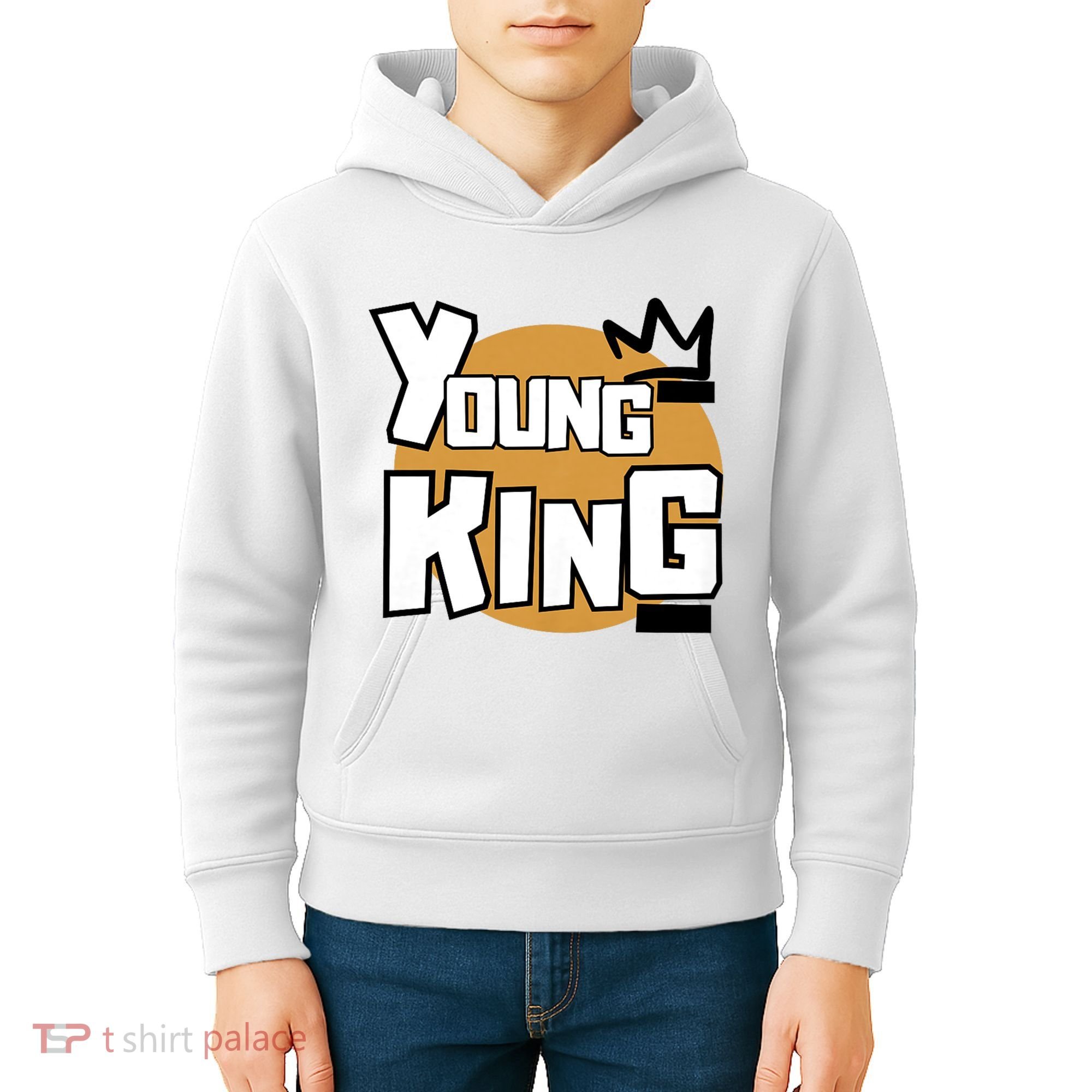 Young Kings Talk The Talk And Walk The Walk Kids Hoodie