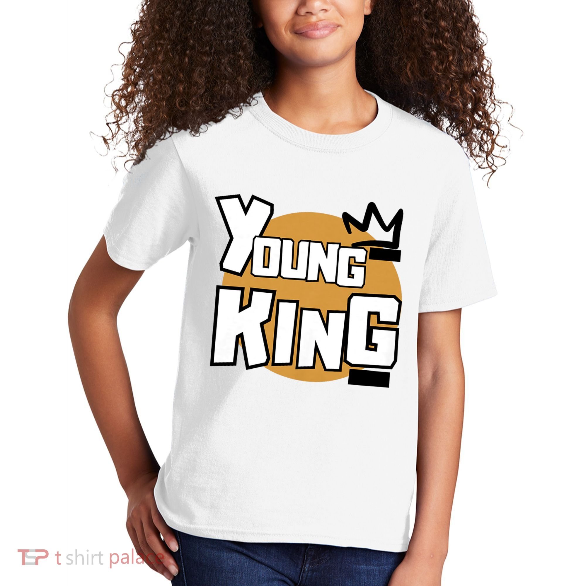 Young Kings Talk The Talk And Walk The Walk Kids T-Shirt