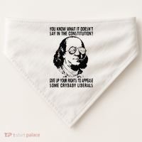 You Know What It Doesn't Say In The Constitution USA-Made Doggie Bandana thumb 0