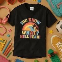 You Know What? Hell Yeah! Kids T-Shirt thumb 3