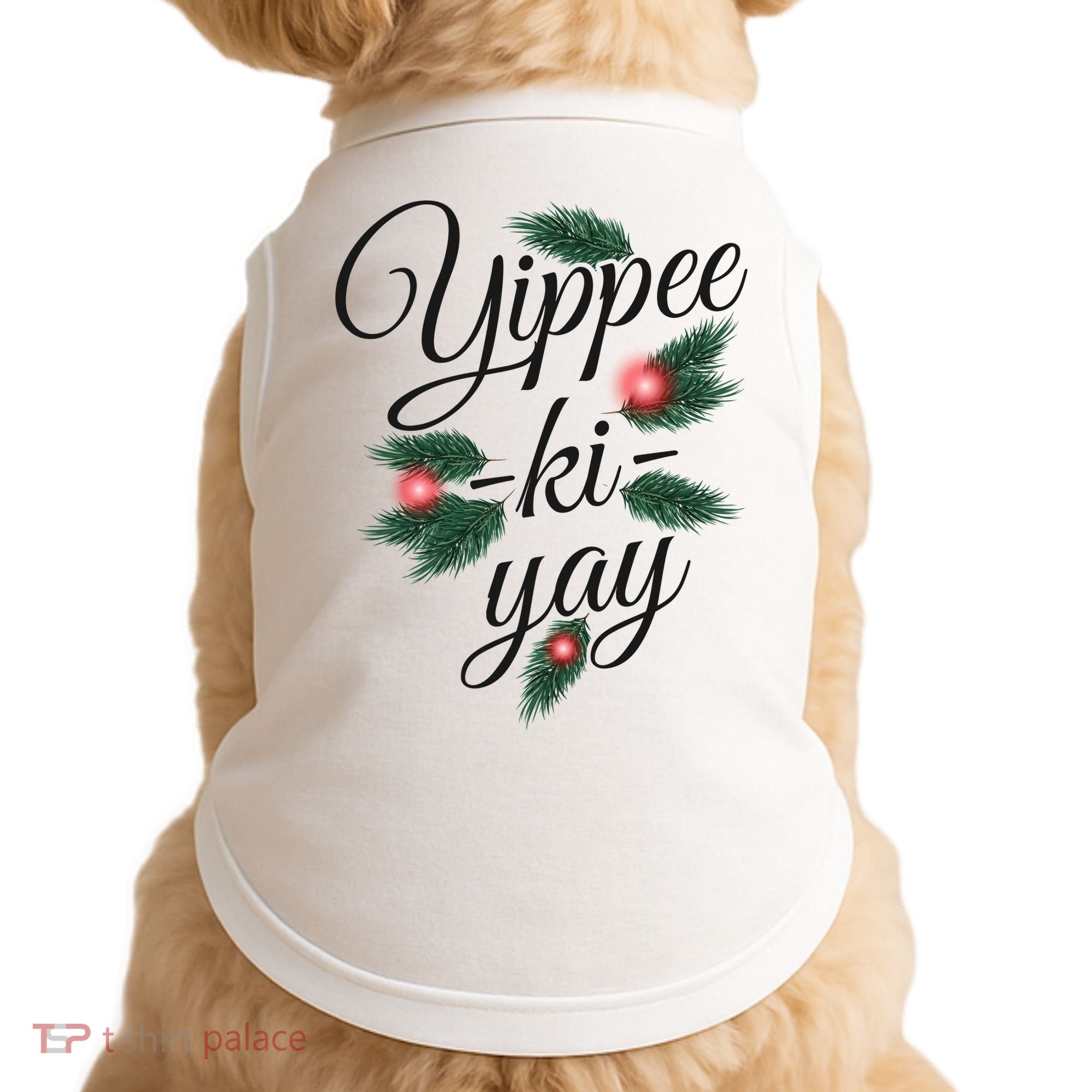 Yippee Ki Yay Christmas Holiday Doggie Tank