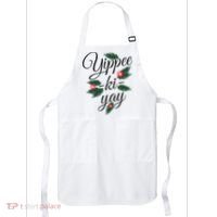 Yippee Ki Yay Christmas Holiday Apron thumb 0