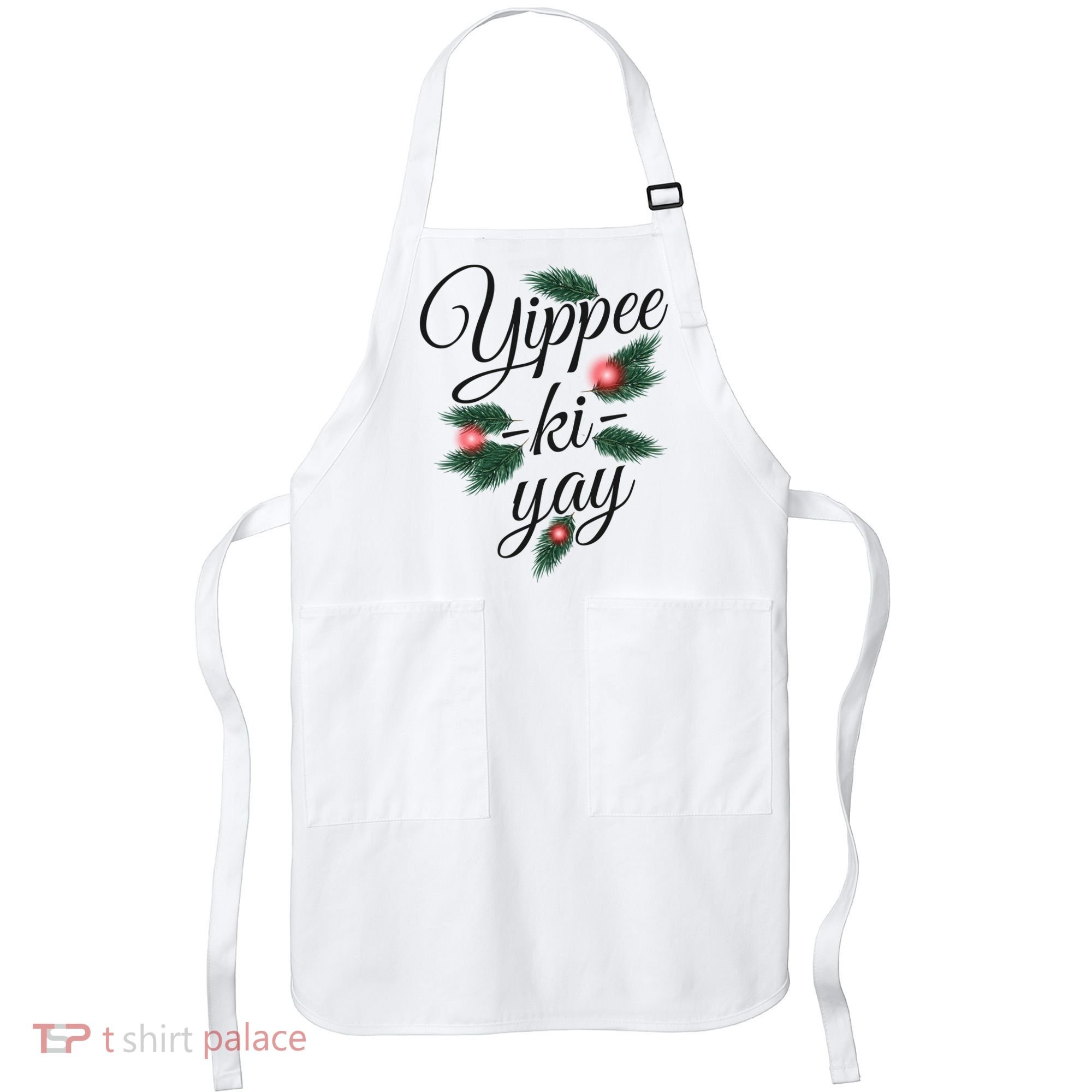Yippee Ki Yay Christmas Holiday Apron