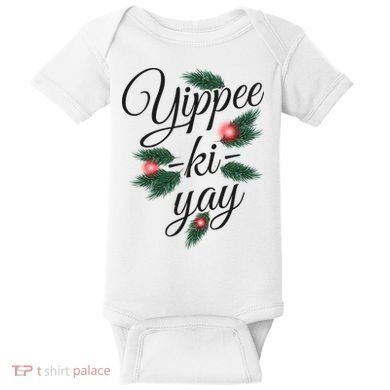 Yippee Ki Yay Christmas Holiday Baby Bodysuit