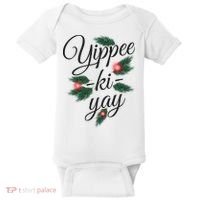 Yippee Ki Yay Christmas Holiday Baby Bodysuit thumb 0