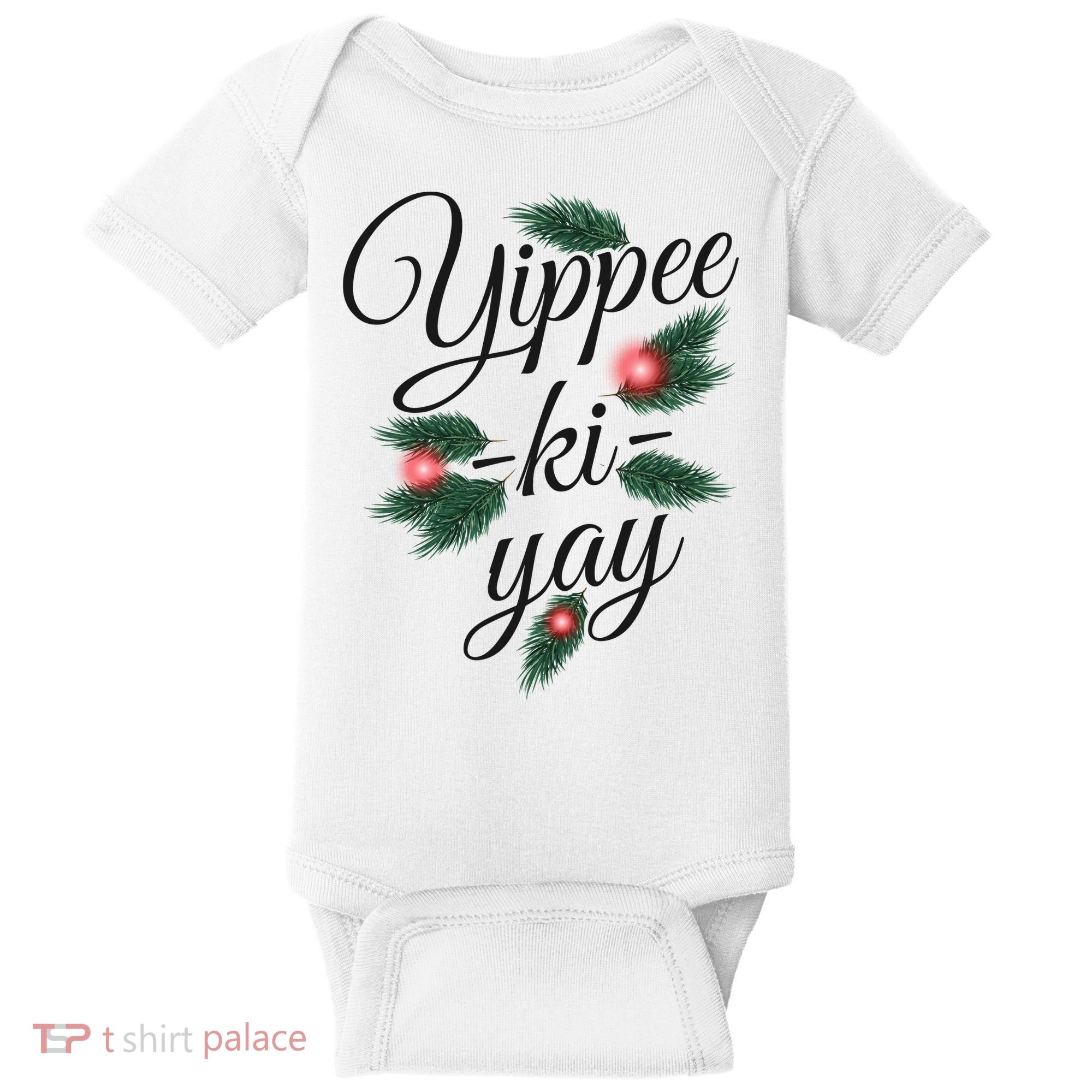 Yippee Ki Yay Christmas Holiday Baby Bodysuit