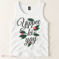Yippee Ki Yay Christmas Holiday Tank Top thumb 2