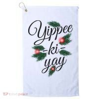 Yippee Ki Yay Christmas Holiday Golf Towel thumb 0