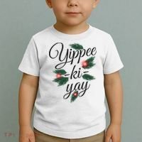 Yippee Ki Yay Christmas Holiday Toddler T-Shirt thumb 2