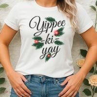 Yippee Ki Yay Christmas Holiday Women's T-Shirt thumb 2