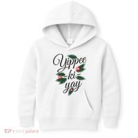 Yippee Ki Yay Christmas Holiday Kids Hoodie thumb 0