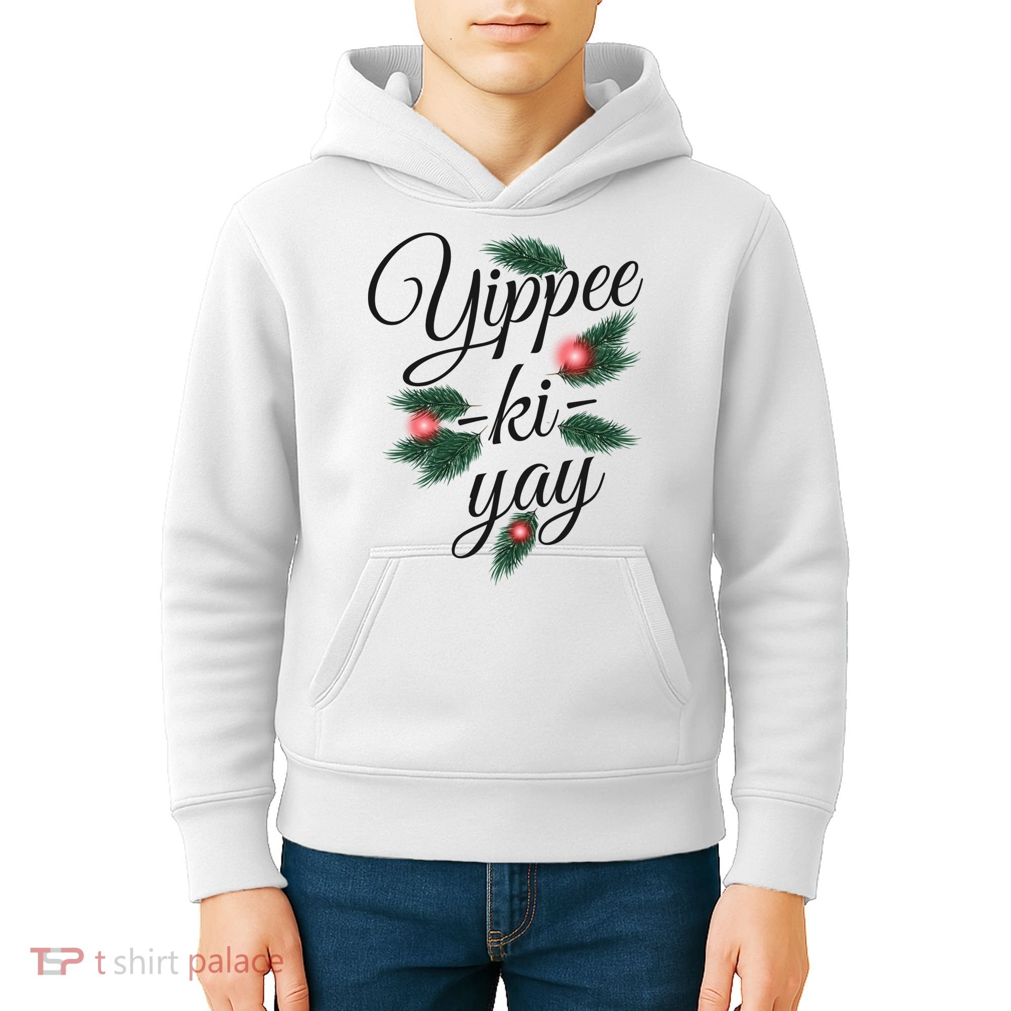 Yippee Ki Yay Christmas Holiday Kids Hoodie