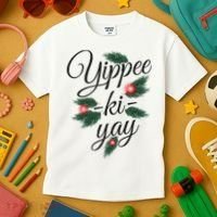 Yippee Ki Yay Christmas Holiday Kids T-Shirt thumb 3