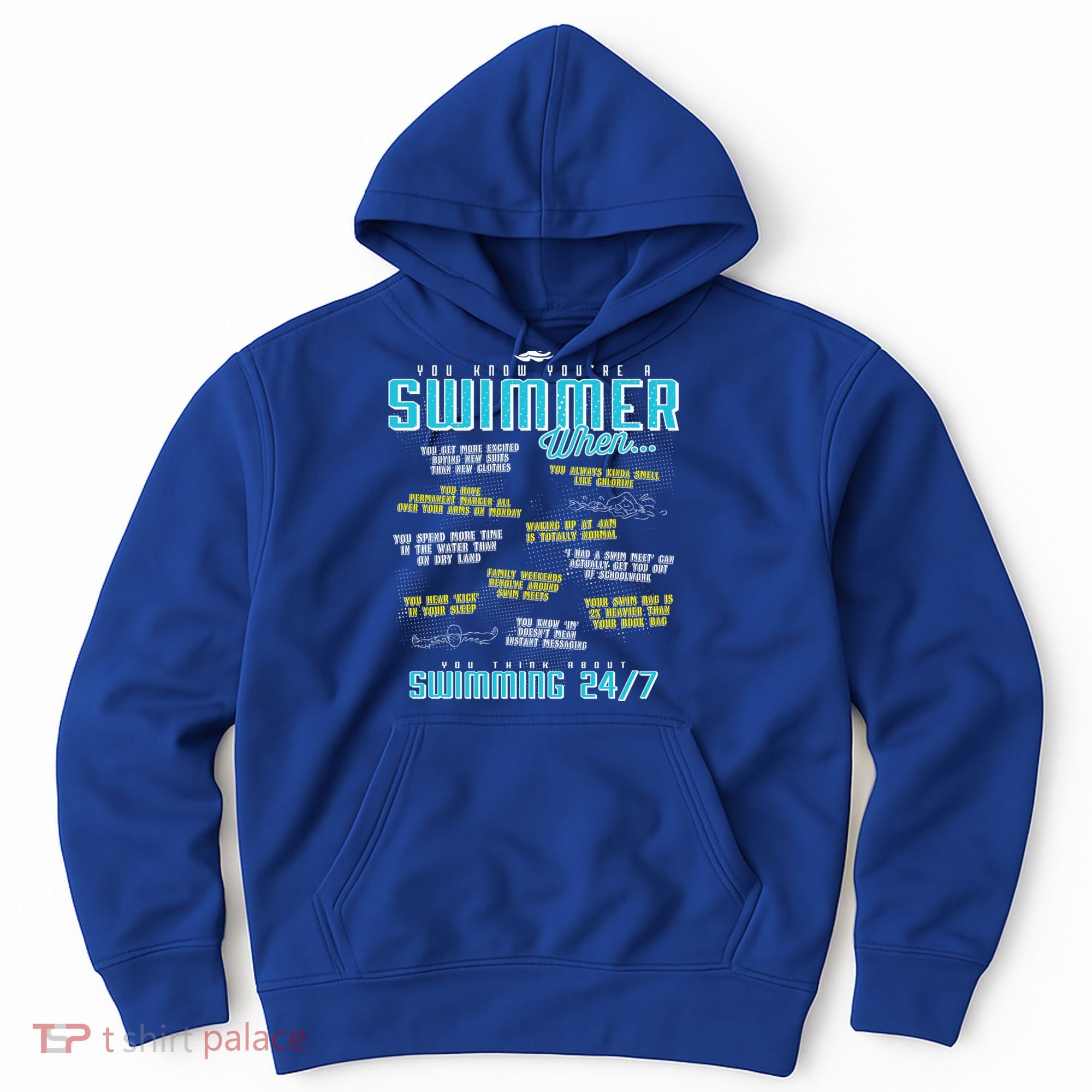 You Know You're A Swimmer When Funny List For Swim Gift Hoodie