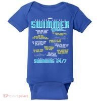 You Know You're A Swimmer When Funny List For Swim Gift Baby Bodysuit thumb 0