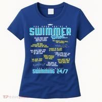 You Know You're A Swimmer When Funny List For Swim Gift Women's T-Shirt thumb 0