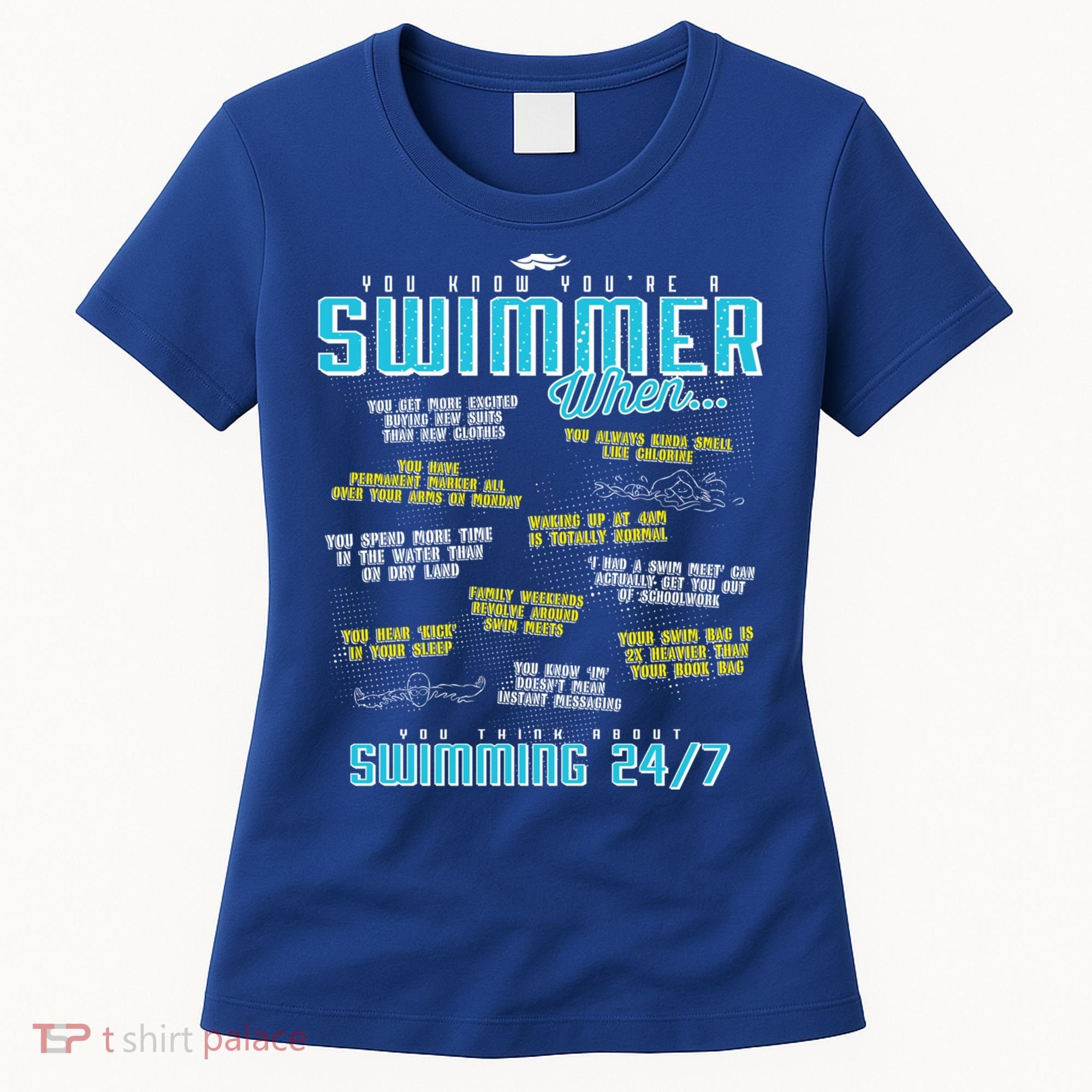 You Know You're A Swimmer When Funny List For Swim Gift Women's T-Shirt