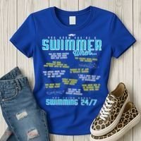 You Know You're A Swimmer When Funny List For Swim Gift Women's T-Shirt thumb 3