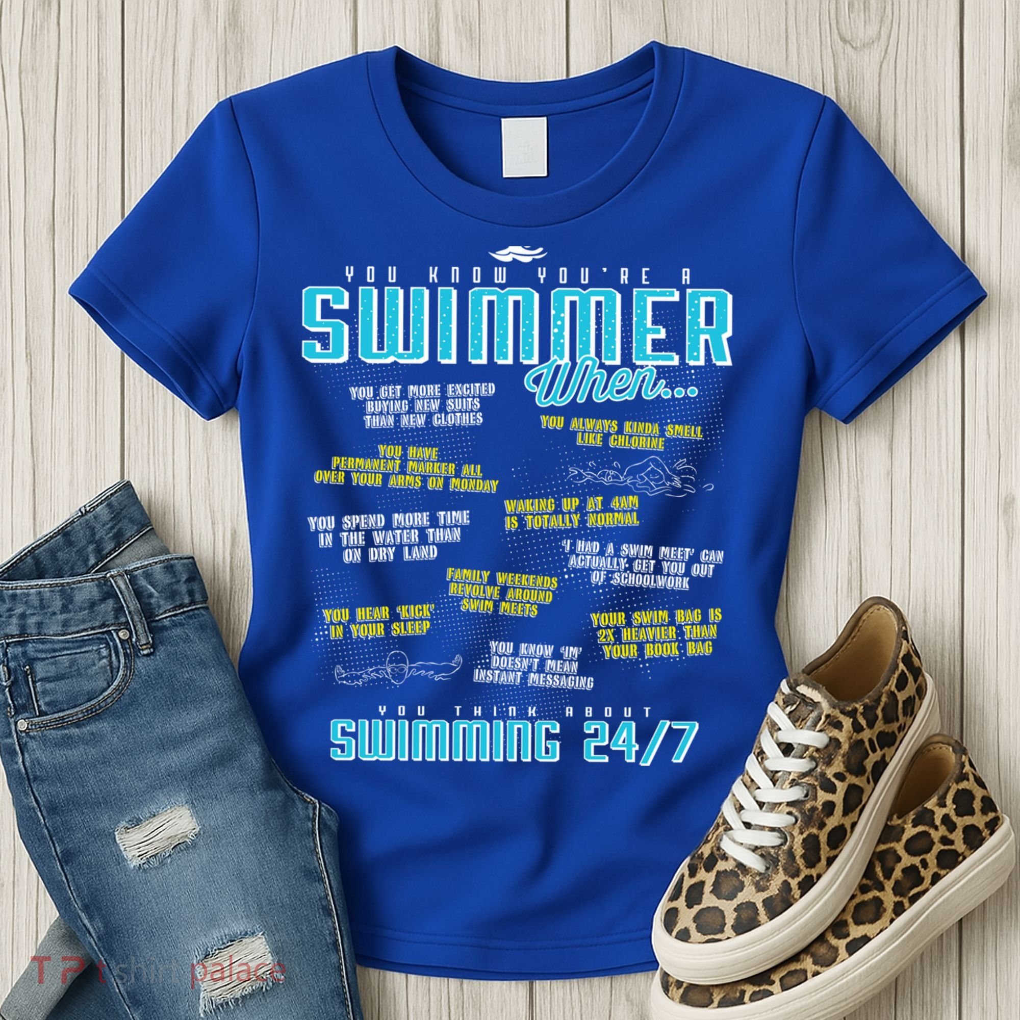 You Know You're A Swimmer When Funny List For Swim Gift Women's T-Shirt