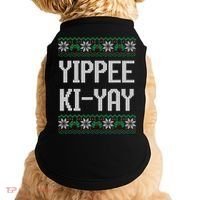 Yippee Ki Yay Funny Christmas Doggie Tank thumb 0
