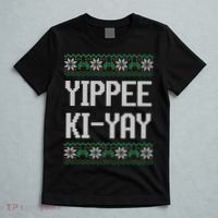 Yippee Ki Yay Funny Christmas T-Shirt thumb 5