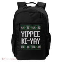 Yippee Ki Yay Funny Christmas Backpack thumb 0