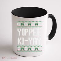 Yippee Ki Yay Funny Christmas Coffee Mug thumb 1