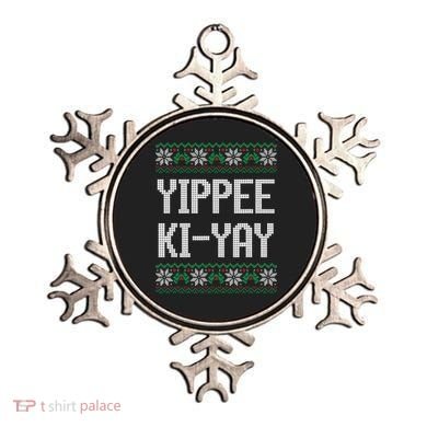 Yippee Ki Yay Funny Christmas Ornament