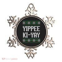 Yippee Ki Yay Funny Christmas Ornament thumb 0