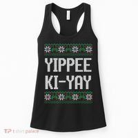 Yippee Ki Yay Funny Christmas Women's Tank Top thumb 0