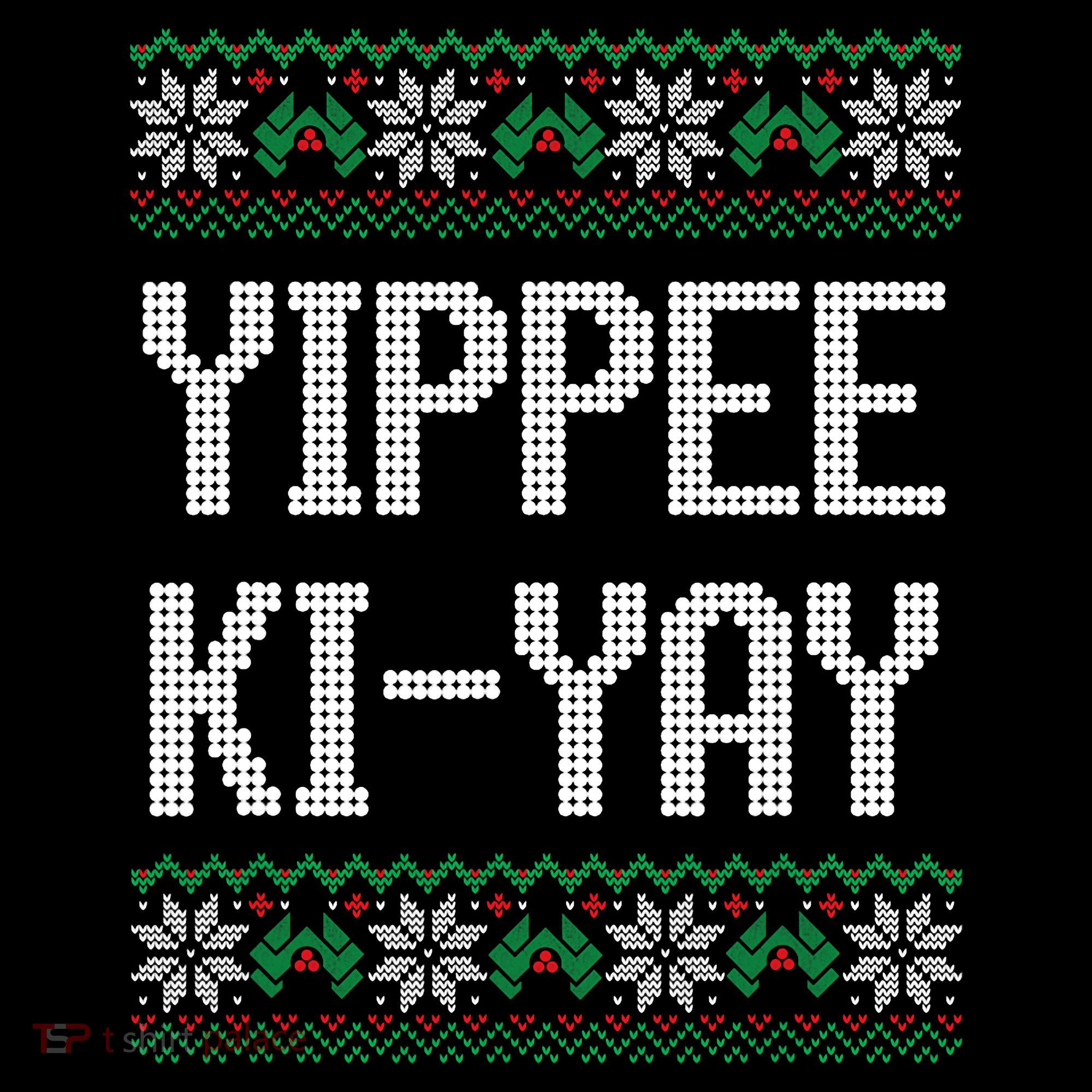 Yippee Ki Yay Funny Christmas Baby Bodysuit