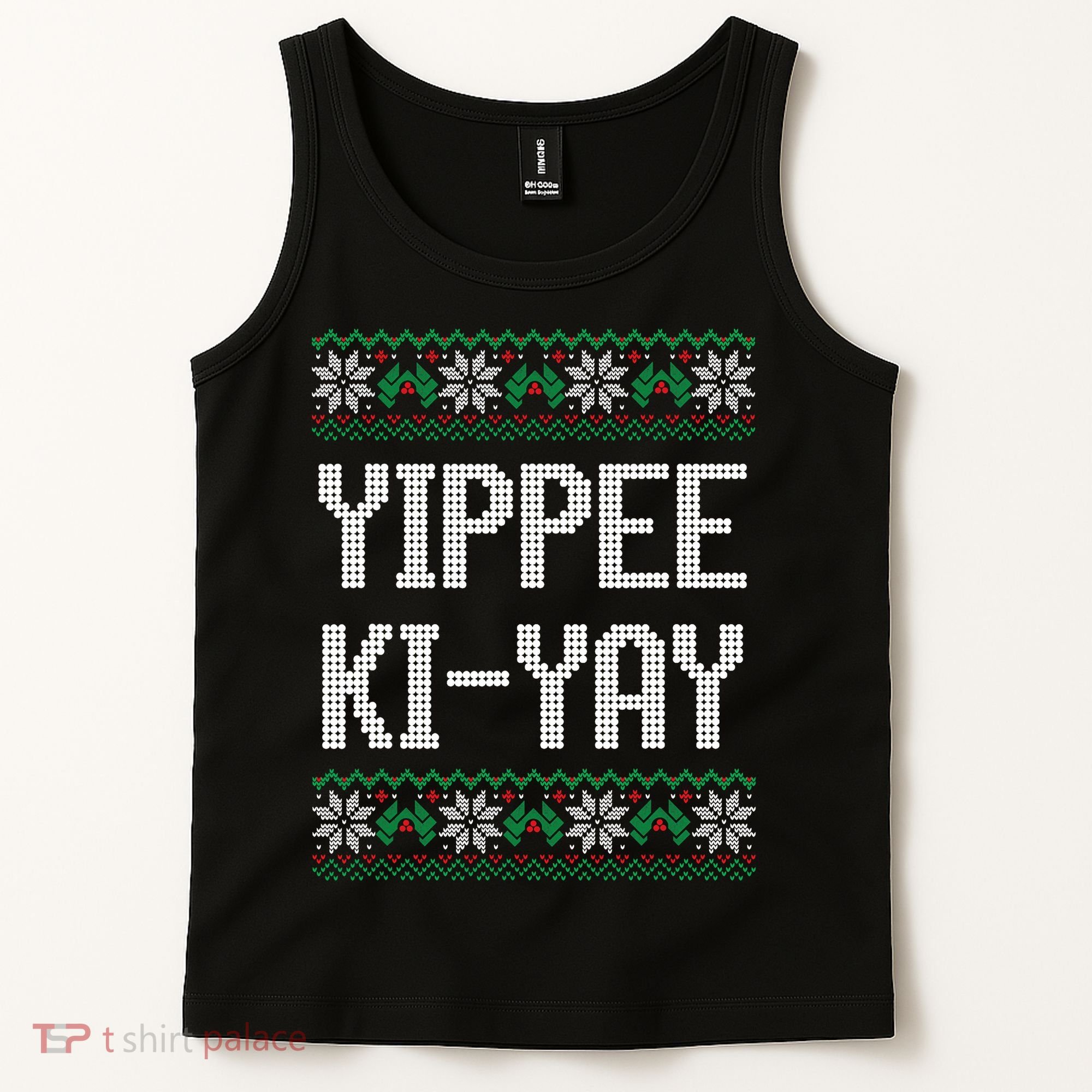 Yippee Ki Yay Funny Christmas Tank Top