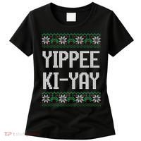 Yippee Ki Yay Funny Christmas Women's T-Shirt thumb 0