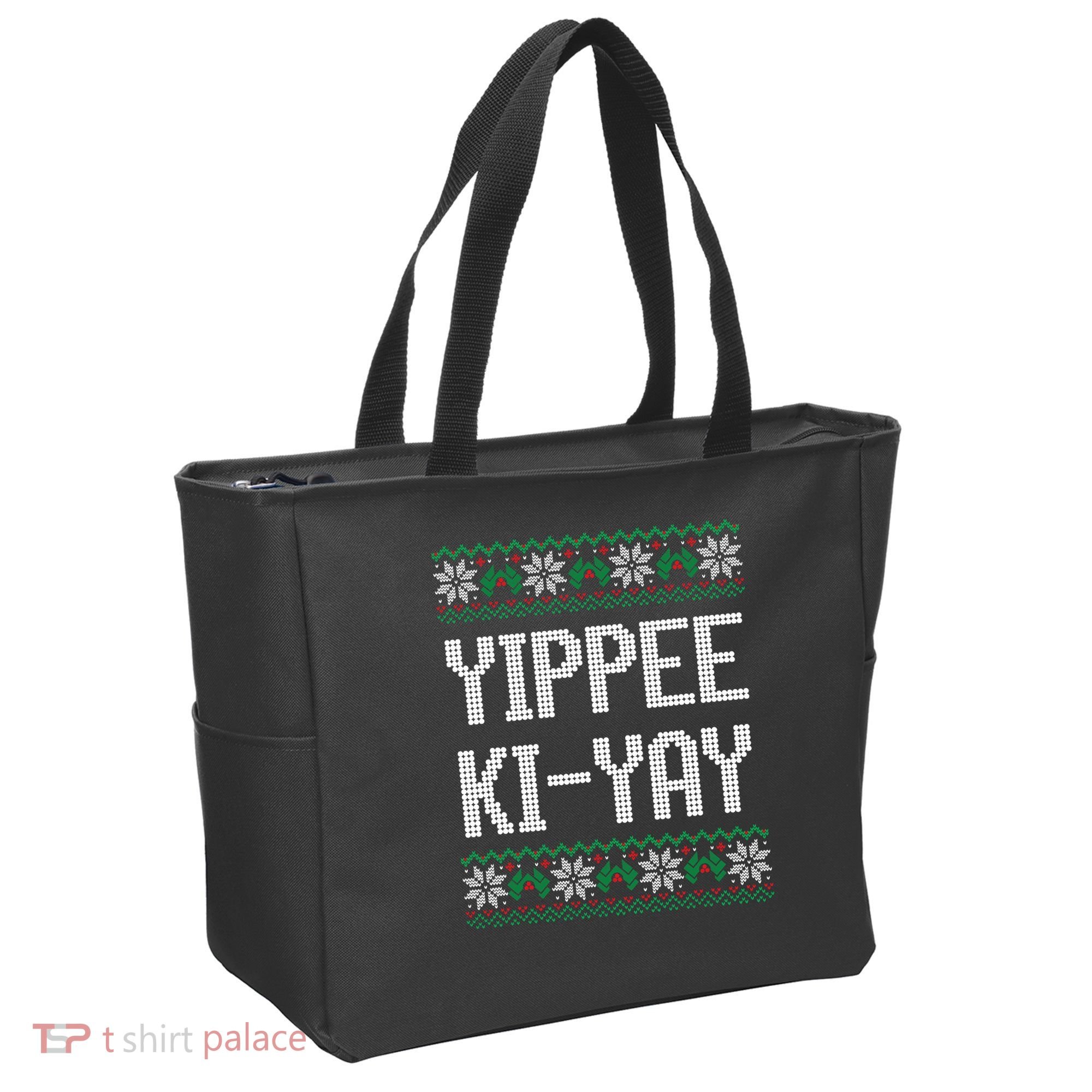 Yippee Ki Yay Funny Christmas Tote Bag