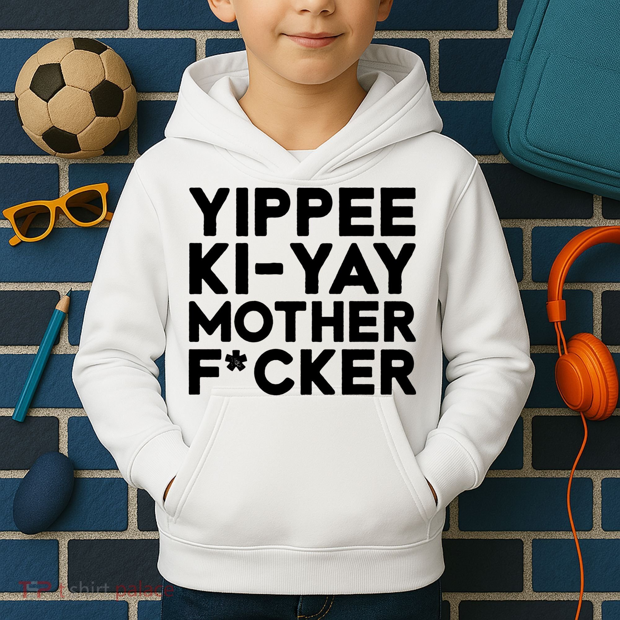 Yippee Ki Yay Mother F Cker Kids Hoodie