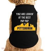 Yinz Looking At Best Yinzer Pap Pap Pittsburgh Pa Doggie Tank thumb 0