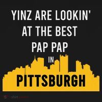 Yinz Looking At Best Yinzer Pap Pap Pittsburgh Pa Baby Bodysuit thumb 2