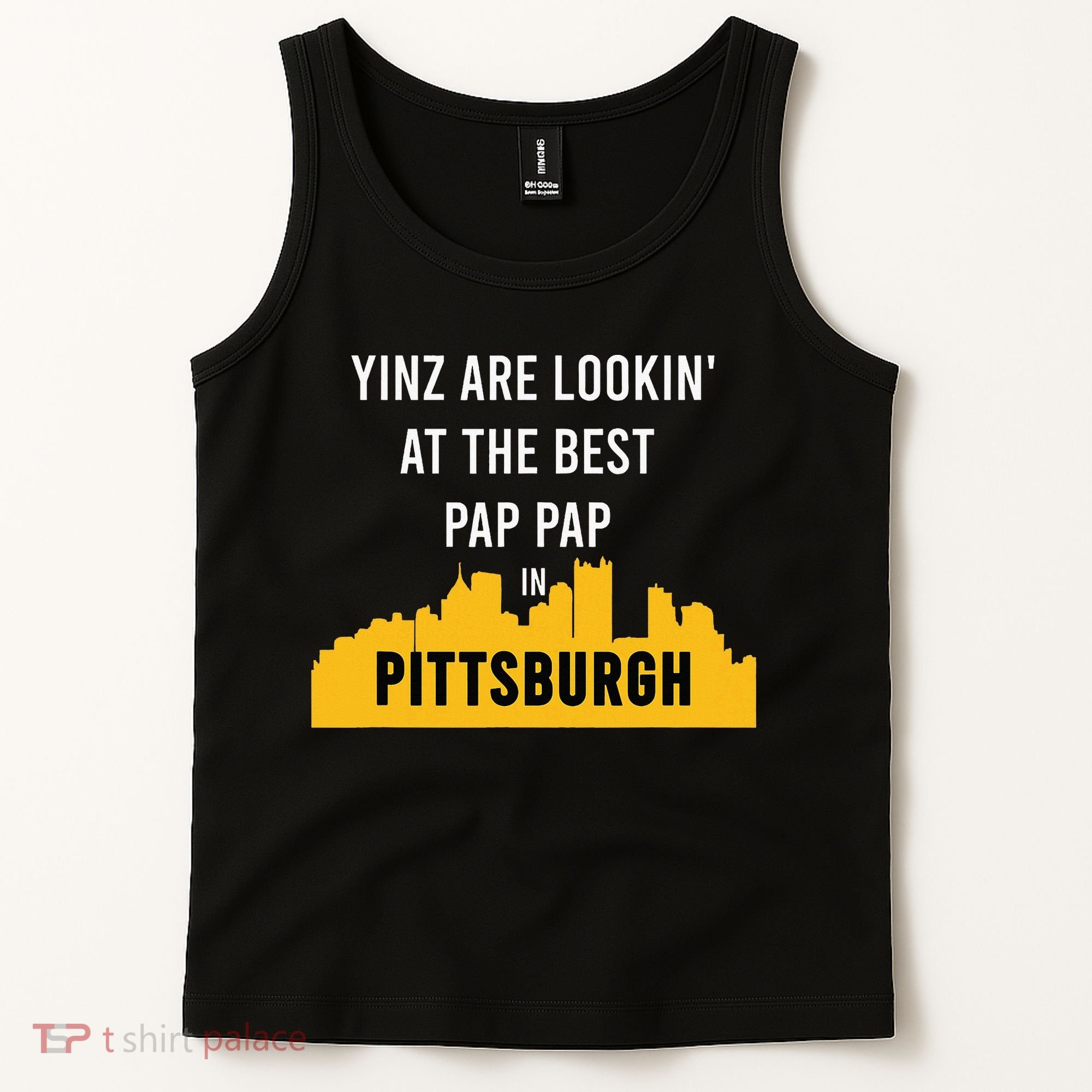 Yinz Looking At Best Yinzer Pap Pap Pittsburgh Pa Tank Top