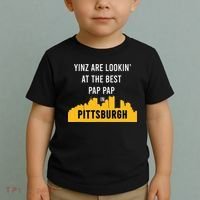 Yinz Looking At Best Yinzer Pap Pap Pittsburgh Pa Toddler T-Shirt thumb 2