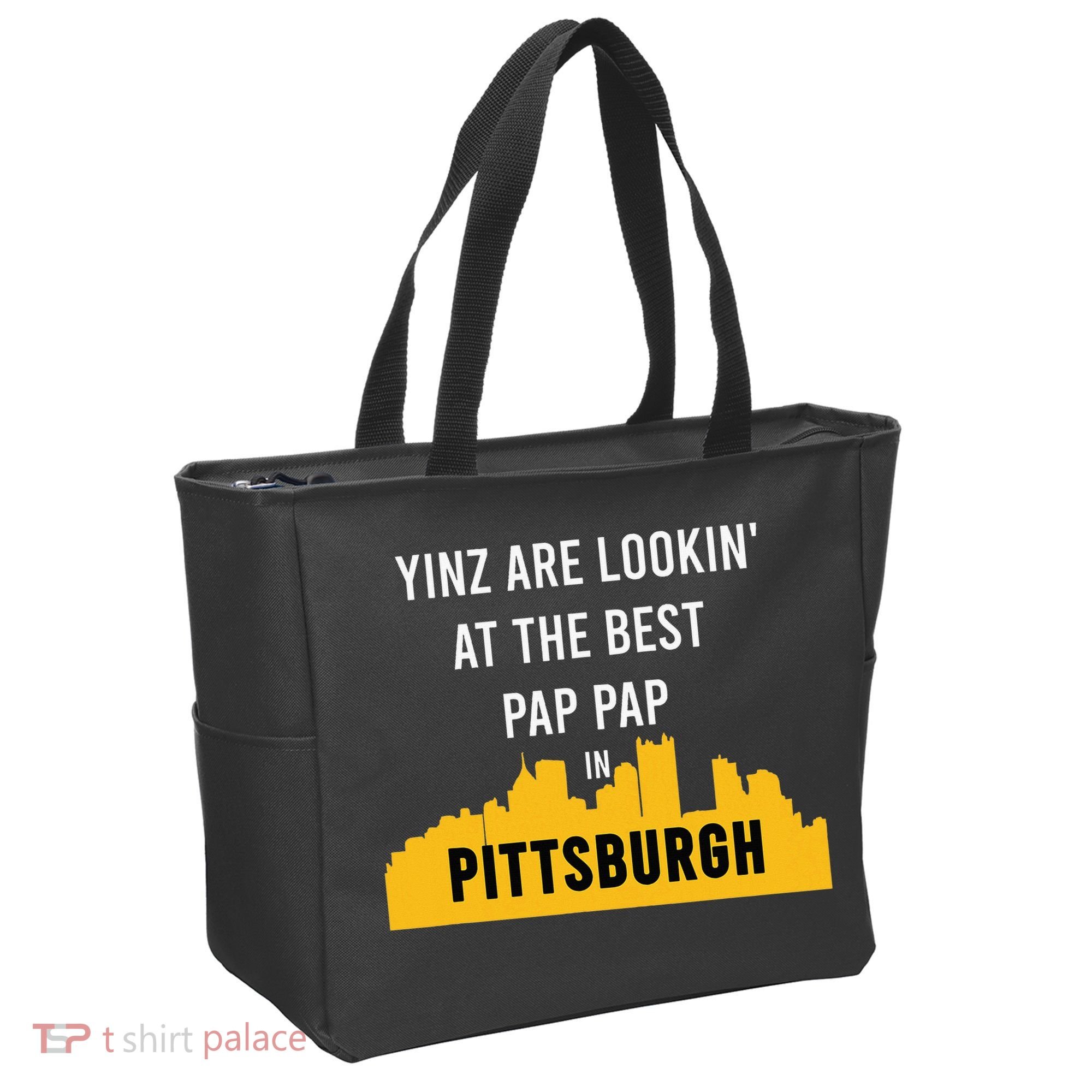 Yinz Looking At Best Yinzer Pap Pap Pittsburgh Pa Tote Bag