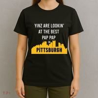 Yinz Looking At Best Yinzer Pap Pap Pittsburgh Pa T-Shirt thumb 4