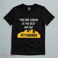 Yinz Looking At Best Yinzer Pap Pap Pittsburgh Pa T-Shirt thumb 5