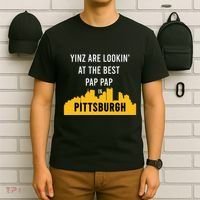Yinz Looking At Best Yinzer Pap Pap Pittsburgh Pa T-Shirt thumb 6